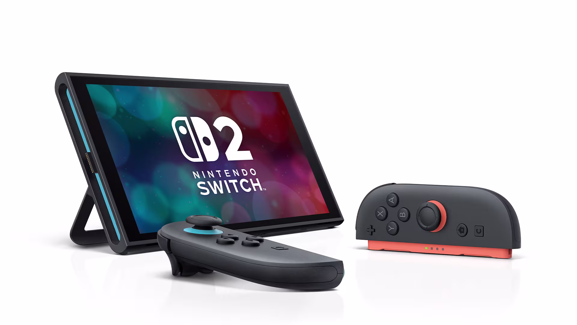 Nintendo Switch 2 with detached Joy-Con 2 controllers