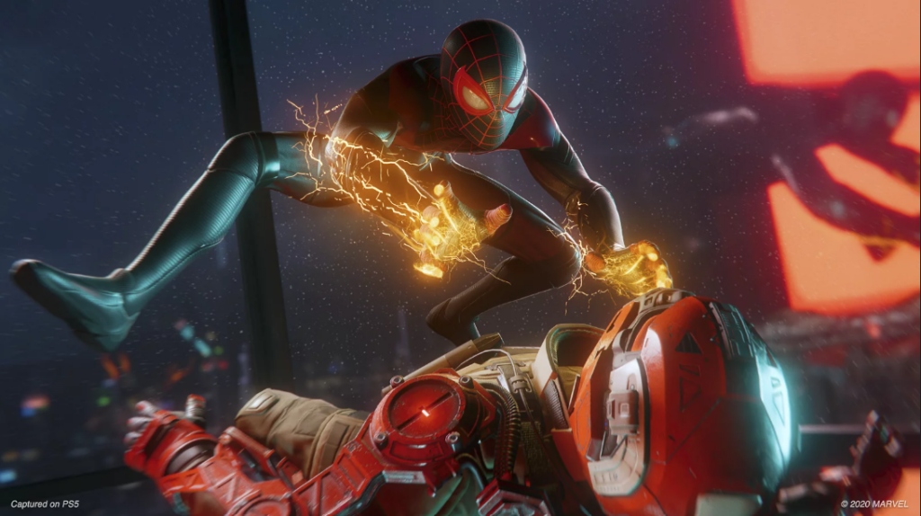 Spider-man in action