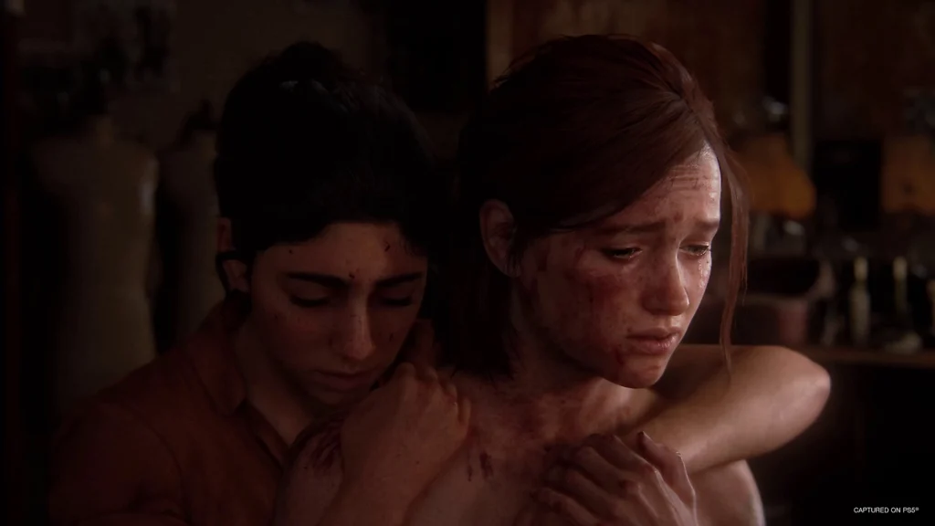 Ellie and friend from the last of us