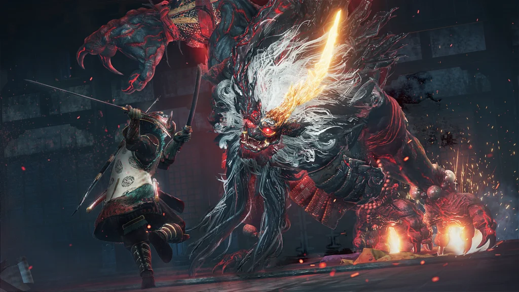 Nioh 3 artwork of battle scene