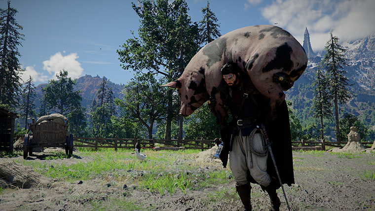 Crimson Desert open world traversal on horseback