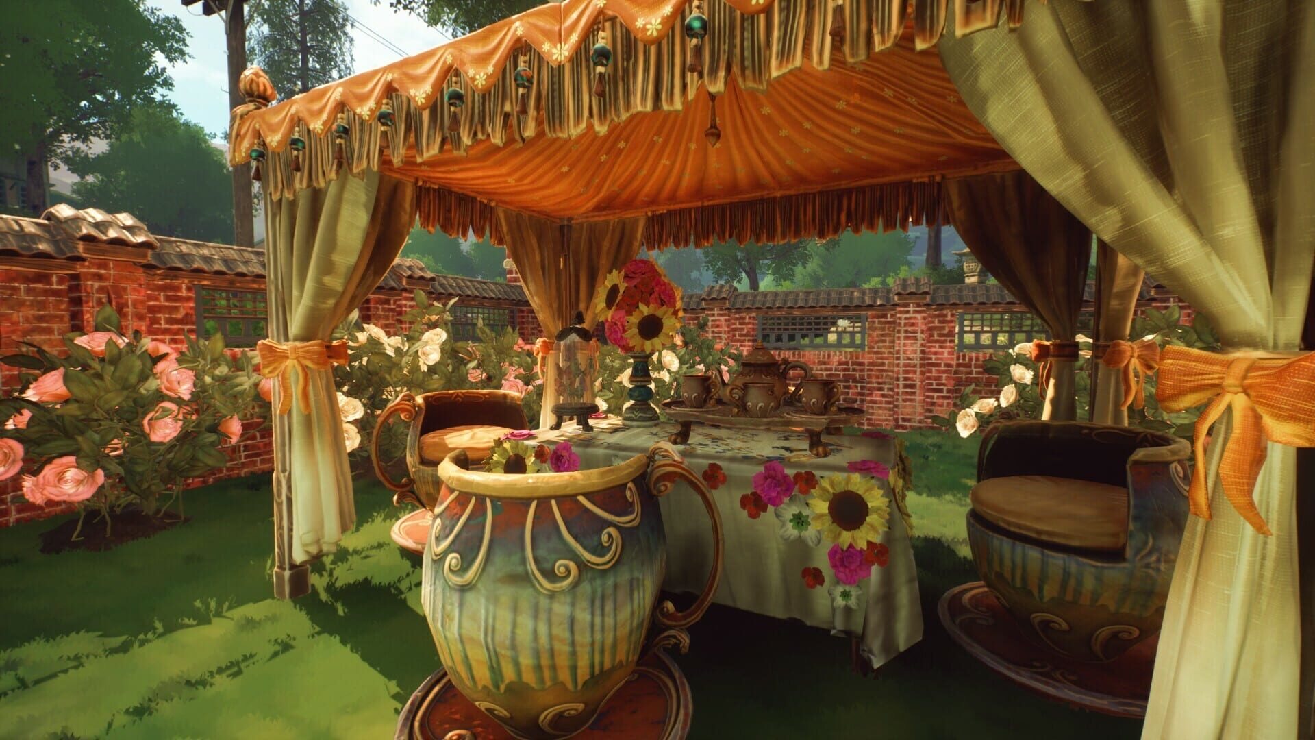 Garden Life A Cozy Simulator — flower bouquet arrangement, community garden