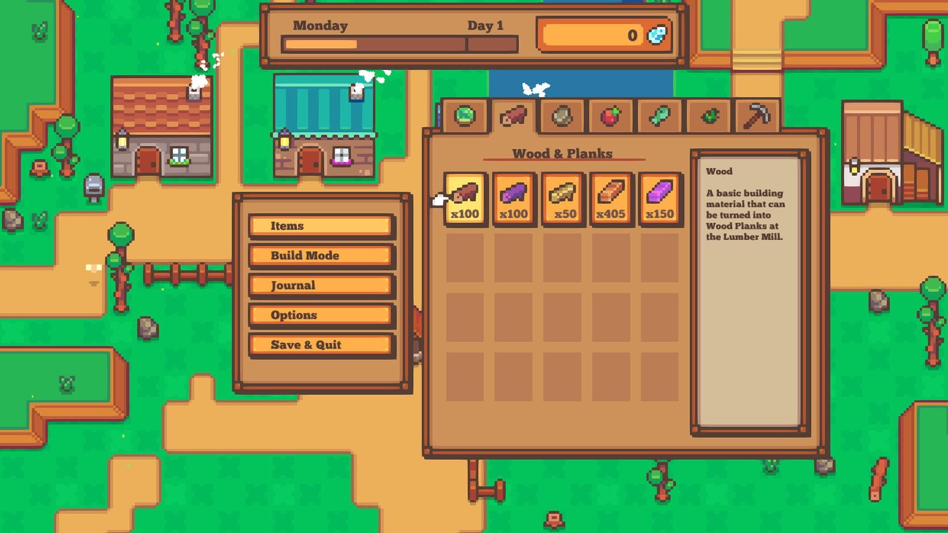 Littlewood — daily action economy and town construction resource gathering gameplay