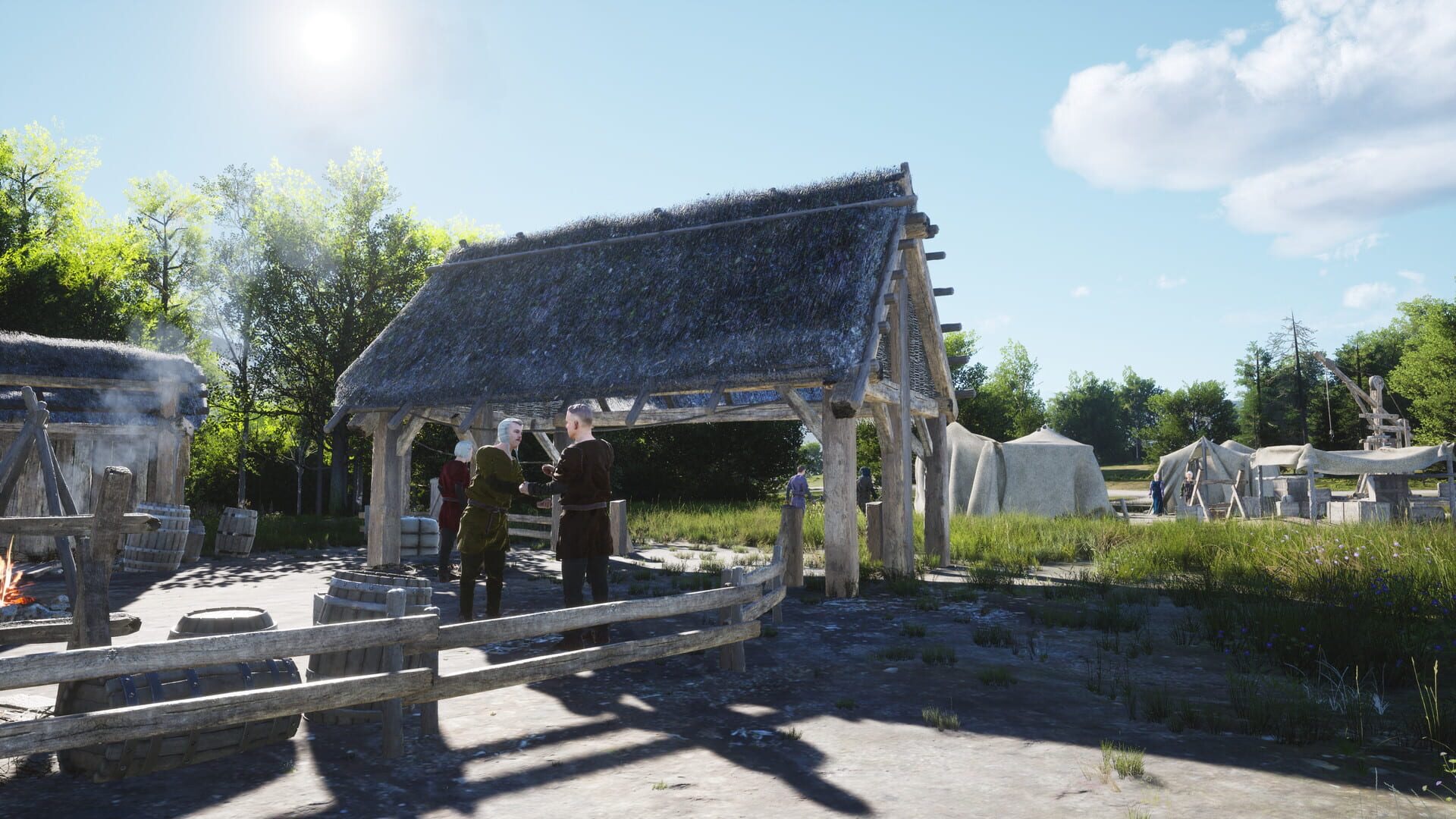 Manor Lords — emergent story through seasonal resource management and settlement survival