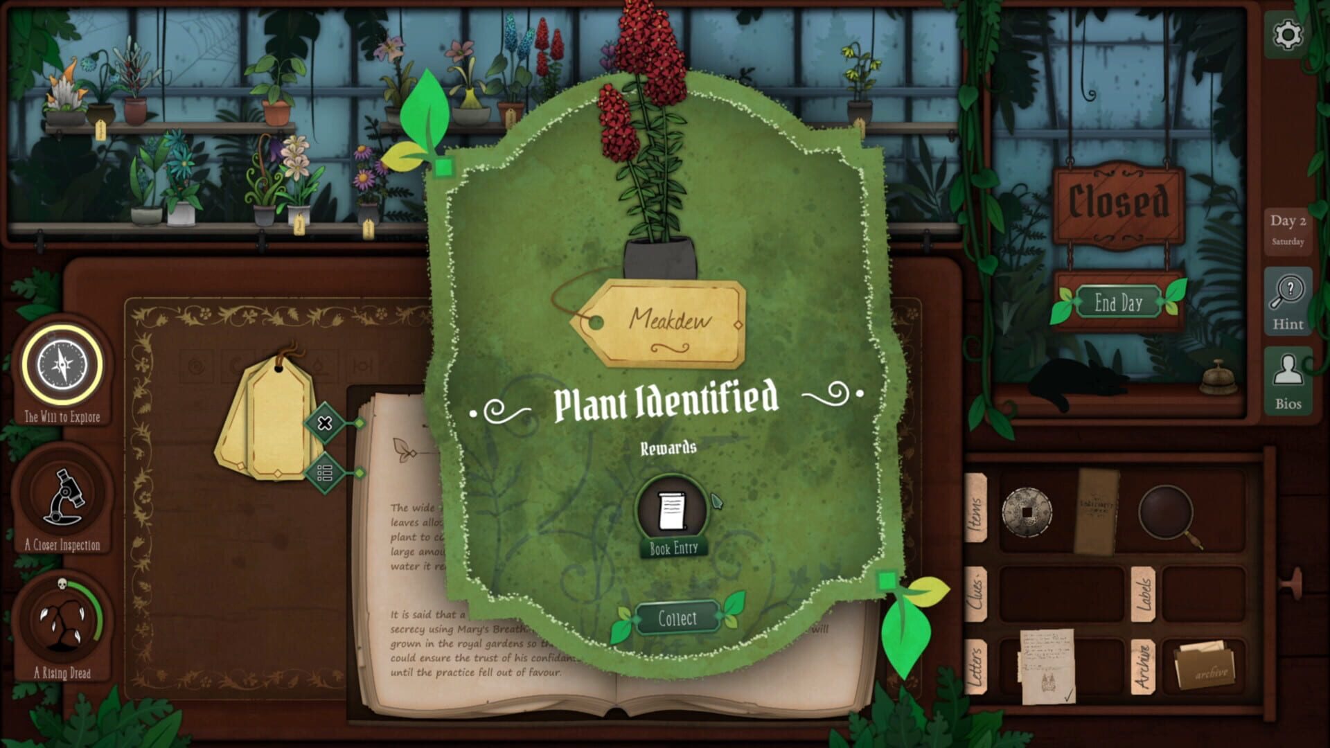 Strange Horticulture — occult mystery, eight endings, and Undermere characters