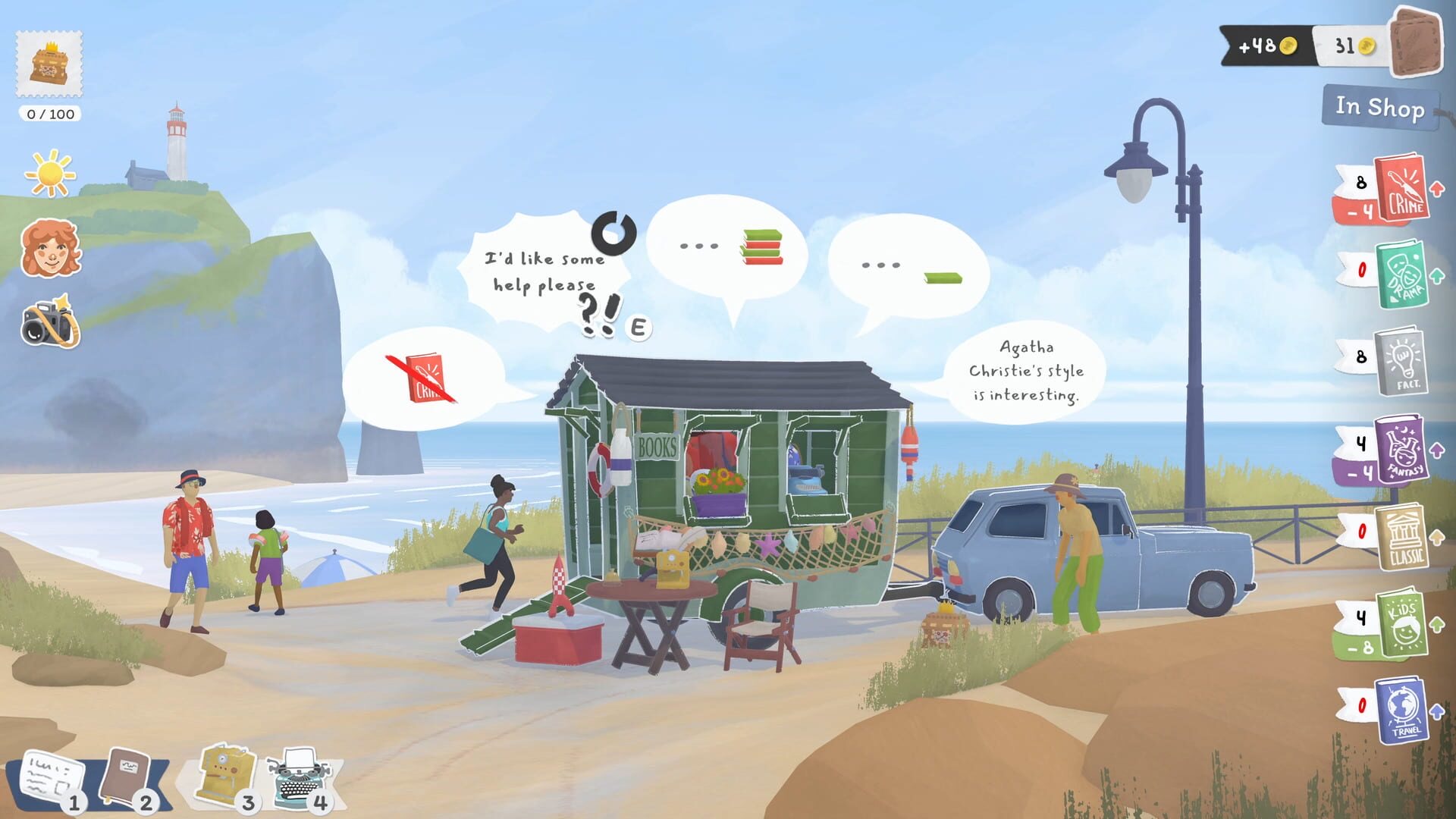 Tiny Bookshop — Bookstonbury seaside town and mobile bookshop presentation