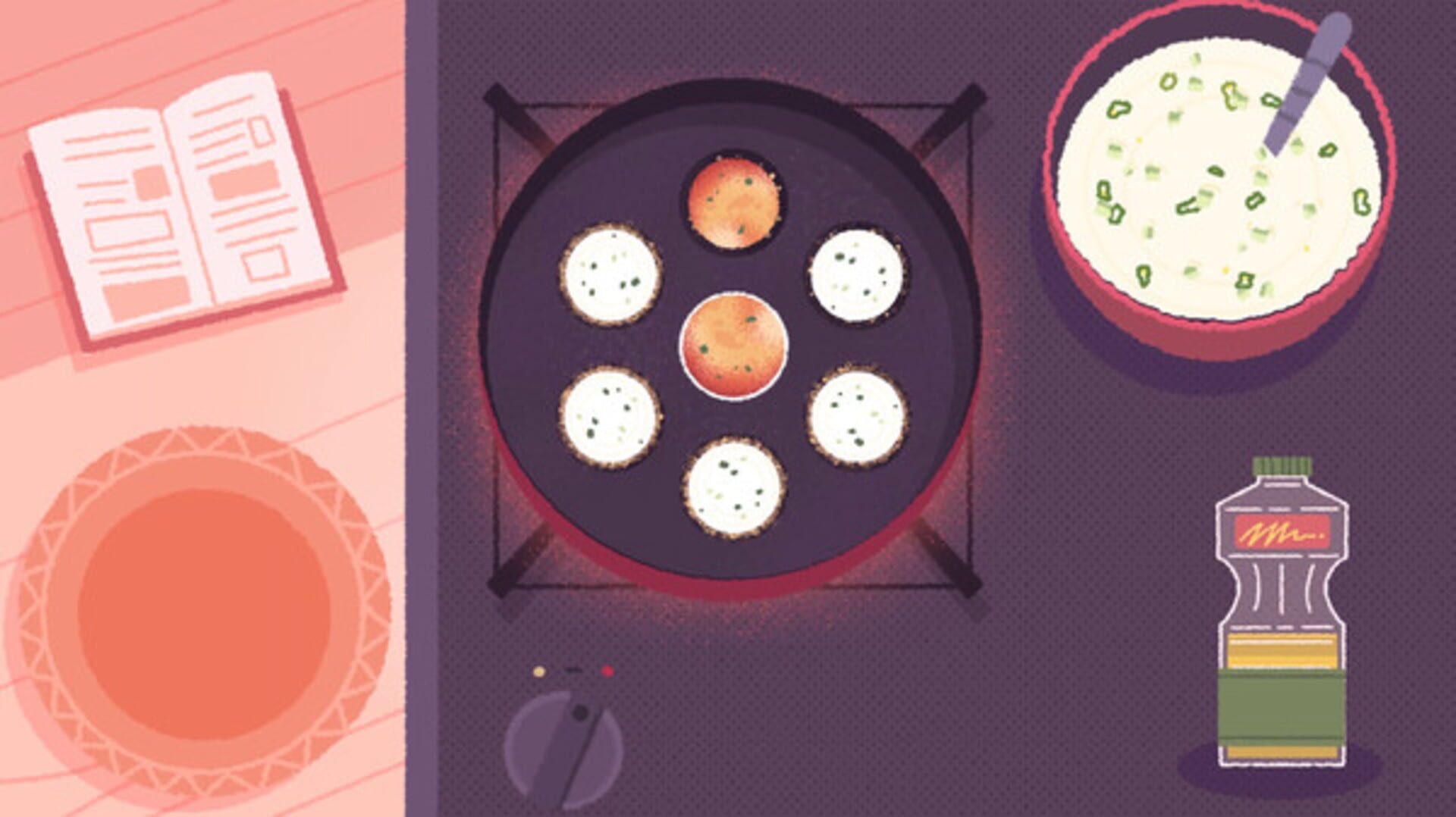 Venba — cooking puzzle mechanic and damaged cookbook reconstruction gameplay